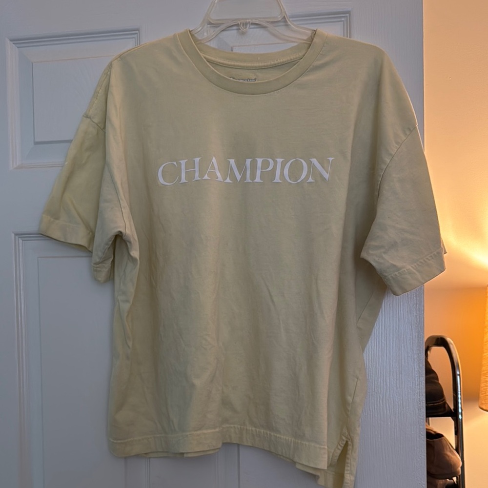 Champion Short Sleeve Pale Yellow Tee